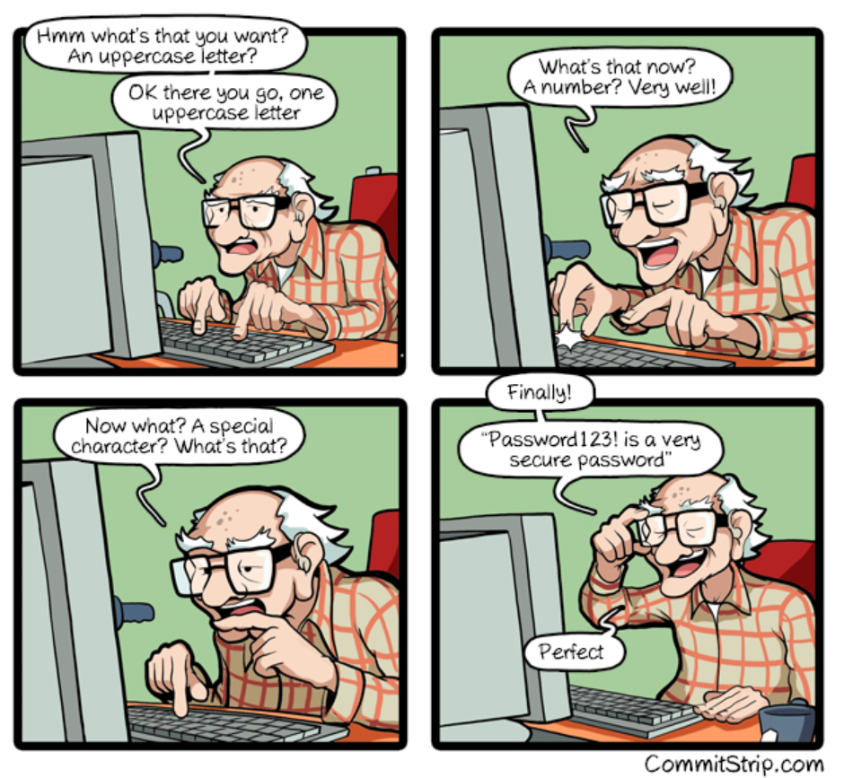 Secure Password Comic